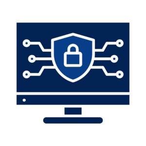 Image representing cybersecurity protection services by Computer Networks Inc of Hampton Roads, safeguarding business networks from online threats and attacks.
