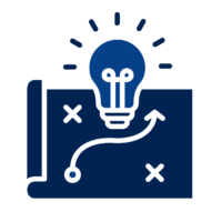 IT Infrastructure Planning & Consulting | Hampton Roads IT Services Professional IT consulting icon illustrating infrastructure planning, cybersecurity architecture, and technology roadmapping for companies across Hampton Roads and Southwest Virginia.