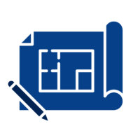 Architecture & Design Firm IT Support | Hampton Roads Architecture industry icon representing managed IT services, secure network infrastructure, and CAD software support for architecture and design firms in Virginia Beach, Norfolk, Chesapeake, Portsmouth, Suffolk, Hampton, and Newport News.