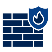 Business Firewall & Endpoint Protection | Hampton Roads MSP Professional IT security icon highlighting managed firewall services, endpoint detection and response, and proactive cybersecurity monitoring for organizations in Virginia Beach, Norfolk, Chesapeake, Portsmouth, Suffolk, Hampton, and Newport News.